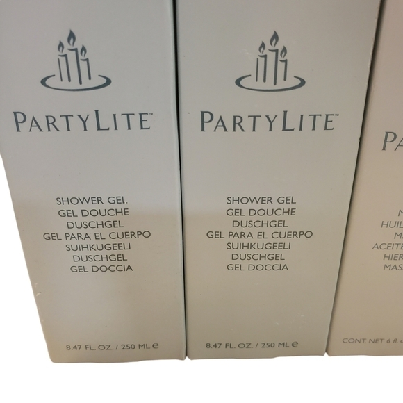 Lot of 4 Partylite Lavish Luxury Pamper Well Being Shower Gel Lotion Massage oil - Picture 4 of 5